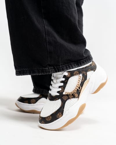 Guess Harpaa dames sneaker - Wit multi - Maat 39