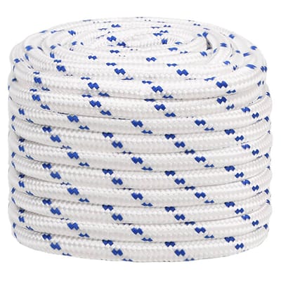 vidaXL - Boot - touw - 20 - mm - 25 - m - polypropyleen - wit