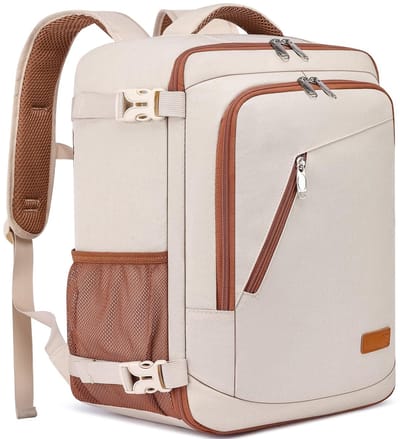 Dailygoods - Ryanair Rugzak 40x30x20 - Handbagage voor Reizen - Beige-Bruin