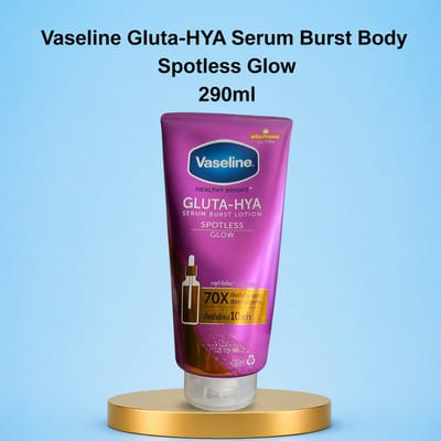 Vaseline Gluta-HYA Serum Burst Body Lotion – Spotless Glow – Verhelderende & Intensief Hydraterende Body Lotion – Helpt Donkere Vlekken te verminderen, Egaliseert de Huidtint & Geeft een Stralende, Zachte & Gezonde Huid