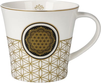 Goebel - Lotus | Koffie / Thee Mok Levensbloem wit | Beker - porselein - 350ml - 2 stuks