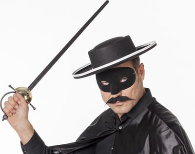 Oogmasker domino zwart