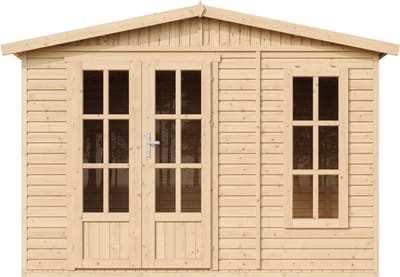 Timbela M334FB - Houten tuinkantoor - 6,03 m² - 222x332xH232 cm - met vloer