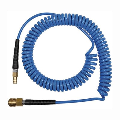 Riegler spiraalslang-standaardkoppeling-set PU Ø 10 x 6,5 lengte 7,5 m - 158180