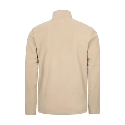 Mountain Warehouse Heren Camber II Camo Half Zip Fleece Top (Gebroken wit)