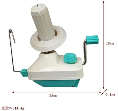 WiseGoods Premium Haakset Naai Gereedschap - Breimolen Touwweefmachine - Kleine Rode Wolwikkelmachine Voor Breigetouw & Breigaren