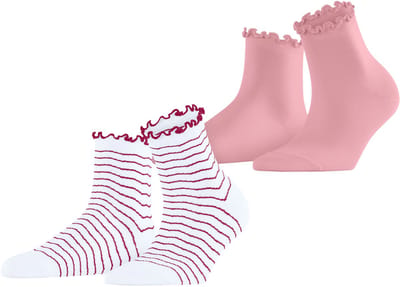 Esprit Wavy Line 2-Pack gedessineerd katoen Multipack Sokken dames veelkleurig - maat 35-38