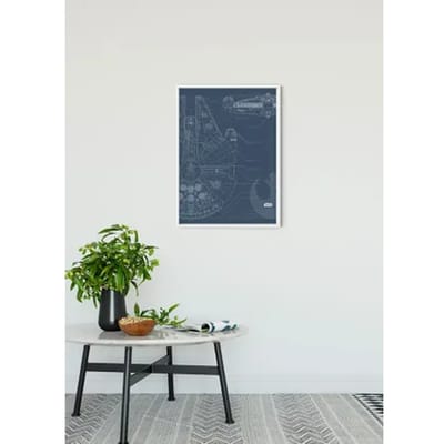 Komar Poster Star Wars Blauwdruk Falcon 50 X 70 Cm