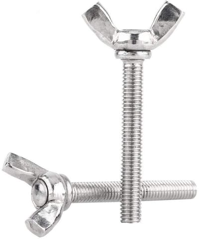 Dailygoods- Vleugelschroef M5 - 5 Stuks - Roestvrij Staal 304 - Schroefdraad - Veilig en Milieuvriendelijk - Scherpe Draad - Schroef