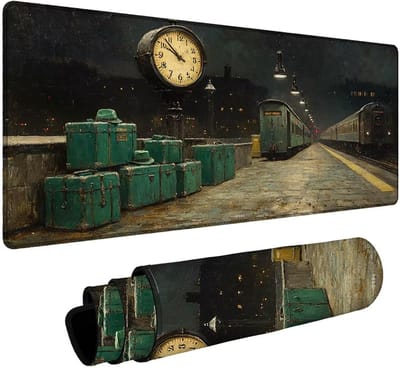 XL Muismat Bureau - Groot Bureaublad Onderlegger - Gaming Kantoor - Waterdicht Antislip - 140x60cm - Herfst Decoratie