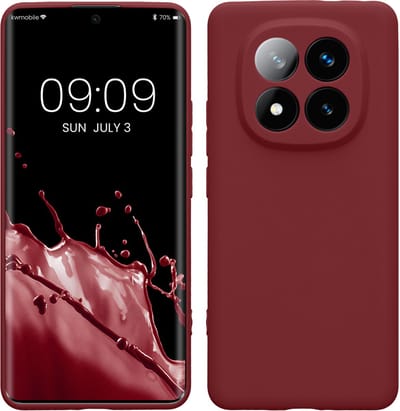 kwmobile telefoonhoesje geschikt voor Xiaomi Redmi Note 14 Pro+ 5G / Redmi Note 14 Pro Plus 5G - Hoesje voor smartphone - Precisie camera uitsnede - In bordeaux-violet