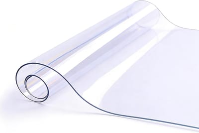 Bureauonderlegger PVC - Tafelbeschermer doorzichtig - Bureau en tafel - Zachte ronde randen - 75cm x 110cm - Helder