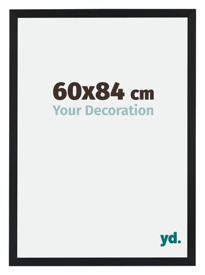 Your Decoration - Fotolijst 60x84 cm - MDF - Zwart Mat - Catania