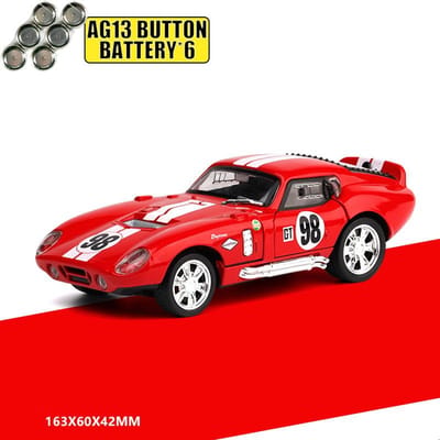 1:32 Shelby Cobra Daytona Coupe #98 Racing Livery Editie Legering Diecast Modelauto Simulatie Verzamelaar Auto Bureau Decoratie