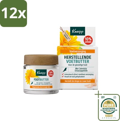 Kneipp - Voetbutter - Calendula - Met citrusgeur - 100 ml - Voordeelverpakking - 12 stuks - Eelt - Voetzorg