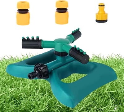 Tuinsproeier - Gazon irrigatie - Planten water geven - 360 graden rotatie - 90 meter bereik - Blauw