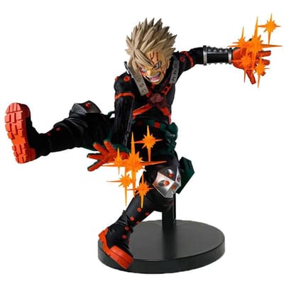 Anime My Hero Academia Model PVC 18cm Bakugou Katsuki Originele Anime Figuur Actie Verzamelfiguur Ornamenten Poppen Speelgoed Cadeau black