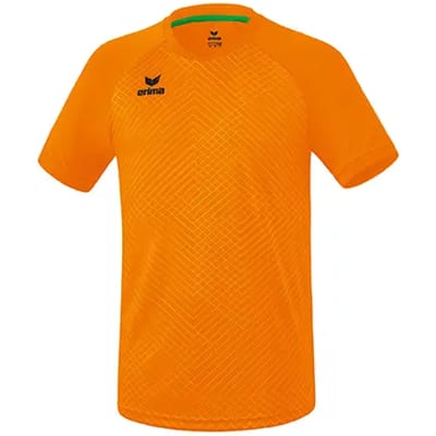 Erima Madrid Shirt Korte Mouw Heren - New Orange | Maat: XXL