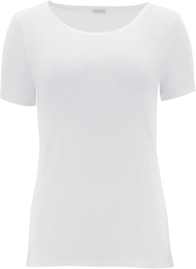 Oroblu Perfect Line Cotton - T-Shirt Short Sleeve - Kleur Wit - Maat S