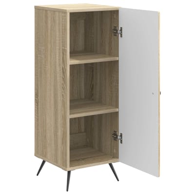 vidaXL - Dressoir - Sonoma - Eiken - 33 - x - 34,5 - x - 90 - cm - Bewerkt - hout