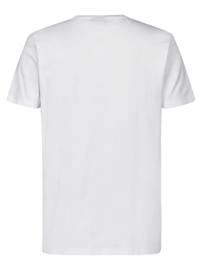 Petrol Industries Heren T-shirt - Katoen - Ronde Hals - Korte Mouwen - Basis Shirt - Herenkleding - Wit - Maat XL