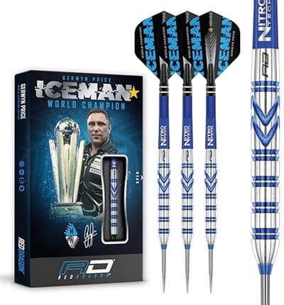 Dartpijlen Set - Tungsten Pijlen - Precisie Werpen - 90% Tungsten - 24 gram - Blauw