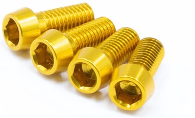 JRC-Components Bottle Cage Bolts | 4pcs Gold