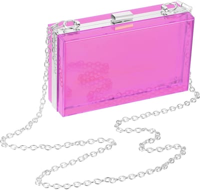 Dailygoods- Transparante Tas - Schoudertas - Handtas - Acryl Tas - Verstelbare Ketting - Duurzaam Materiaal - Robuust en Stijlvol