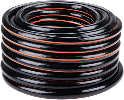 Tuinslang - Waterleiding - Tuin Besproeien - Duurzaam PVC Materiaal - 15 Meter Lengte - Zwart Oranje