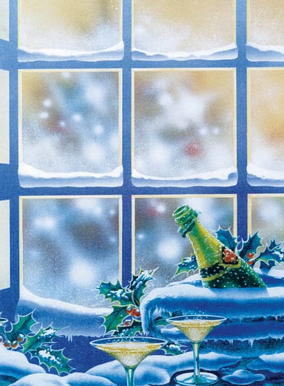 Decadry Themapapier Xmas Champagne  A4