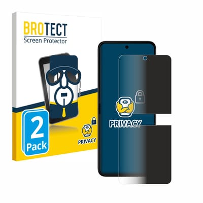 BROTECT - privacy screenprotector voor Motorola Razr 50 Ultra - Folie Beschermfolie Blauwlichtfilter 2 Stuks