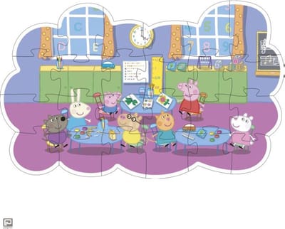 Barbo Toys Peppa Pig puzzel - kleurrijke kinderpuzzel 24 stukjes.