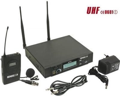 PLL 8-KANAALS UHF TRUE DIVERSITY MICROFOONSYSTEEM - BODY-PACK ZENDER + DASSPELDMICROFOON (MICW42-2)