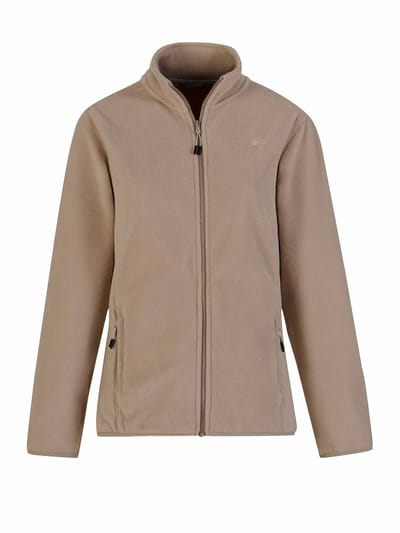 BJØRNSON Julia Fleece Vest 4 Seizoenen Dames - Rits - Maat 36 - Beige
