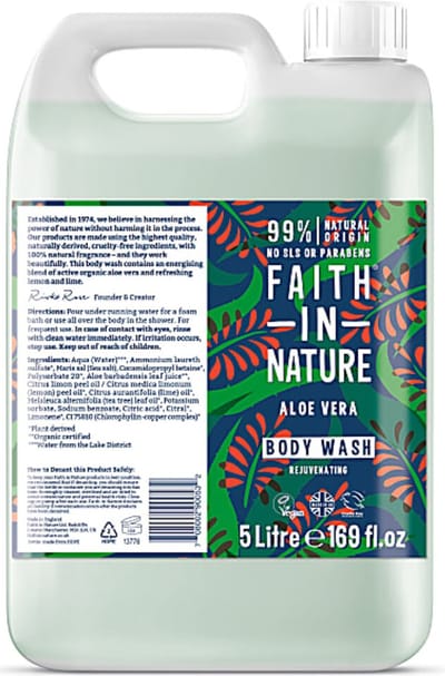 Faith in Nature Aloe Vera Bad-en Douchegel 5L