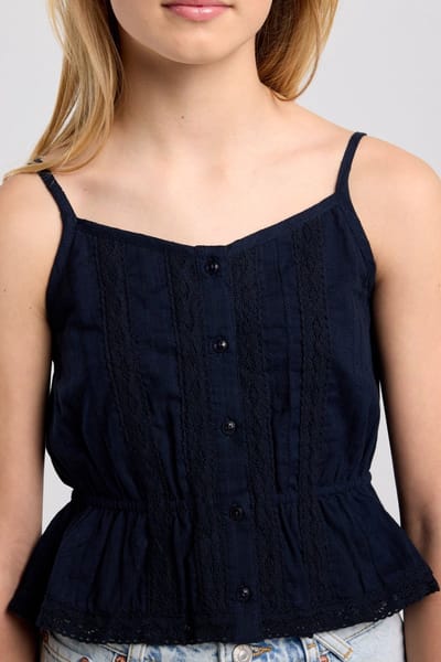 America Today Ida Jr Navy Maat: 158/164 | Overhemden Outlet | Unisex | Blauw