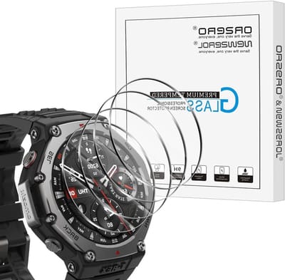 4 Stuks Screen Protector Geschikt voor Amazfit T-rex 3, Krastbestendig, Hoge Resolutie, Bubbels Vrij, Bescherming voor Smartwatch Scherm