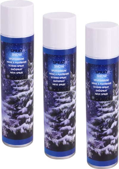 BEAU by Bo Set van 3 stuks Sneeuwspray - Spuitbus - Nepsneeuw - 300ml