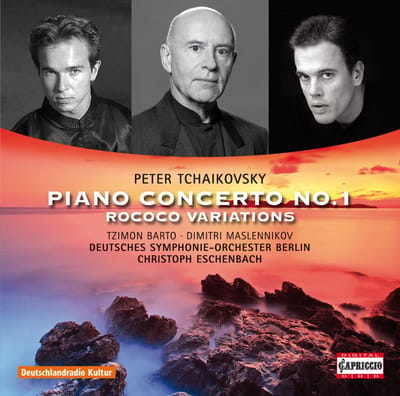 Tzimon Barto, Dimitri Maslennikov, Deutsches Symphonie-orchester Berlin, Christoph Eschenbach - Tchaikovsky: Piano Concerto No.1, Rococo Variations (CD)