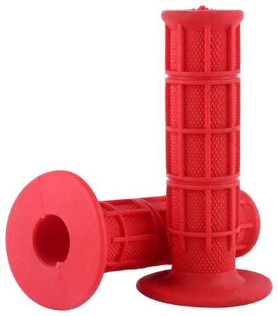 Dailygoods- Motorstuurgrepen Antislip - Set van 2 - Rubber - 7/8" - Kleur: Rood/Zwart/Wit/Blauw/Grijs/Roze - Totale grootte 12 x 6 cm - Handgrepen