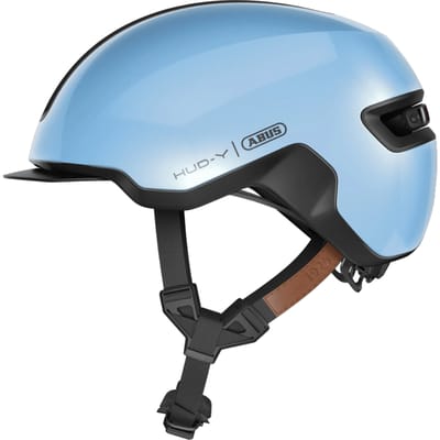 Fietshelm ABUS HUD-Y iced blue L - 57-61 cm - blauw - Geschikt voor gebruik op elektrische fietsen - stadsfietsen - 330 g