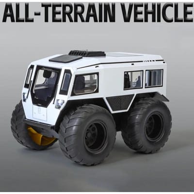 1/24 Russische Sherp All-Terrain Auto Model Speelgoed Legering Carrosserie Geluid Licht Deuren Openbaar Schokdemping Off Road Voertuig Cadeau Voor Kinderen