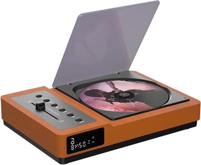 HIFI CD Speler - Draagbare Discman - Muziek Luisteren - Bluetooth 5.2 Connectie - 19.5 cm Breed - Zwart
