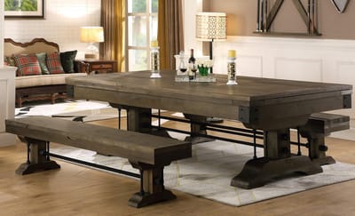 Top Table Lexor Pooltafel Industrial Black-Oak 8FT