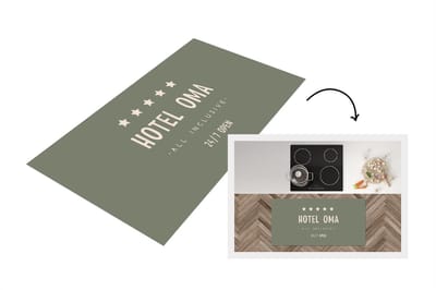 Keukenloper - Loper keuken - Spreuken - Quotes Hotel Oma All Inclusive 24/7 Open - Oma - Moederdag - Quotes - Oma cadeau - 120x60 cm - Keukenloper vinyl