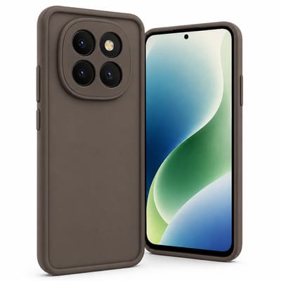 Geschikt voor Xiaomi Redmi Note 15 Pro 5G Hoesje - Siliconen Matte Back Cover - Taupe Bruin