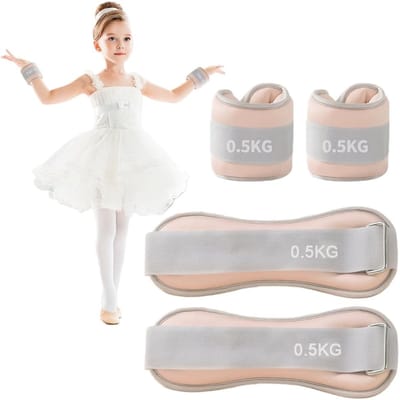 Verstelbare Gewichten voor Benen en Armen - Set van 2 (1kg per paar), Ideaal voor Yoga, Pilates en Dansactiviteiten