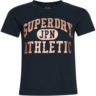 Superdry - Collegiate T-shirt met grafische print - Dames - T-shirts