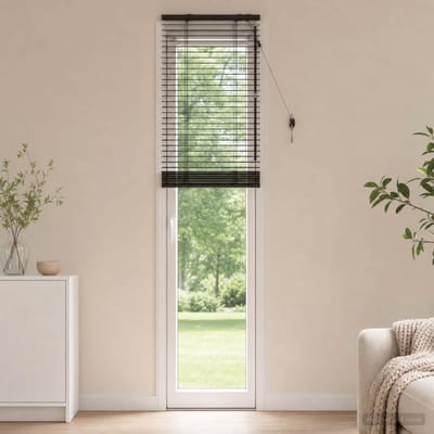 vidaXL - Venetiaanse - jaloezie - Donkerbruin - 55 - x - 250 - cm - 35 - mm