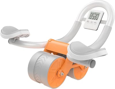 Buikspierwiel - Ab Roller - Krachtraining - Automatische terugkeer - 46 cm - Zwart